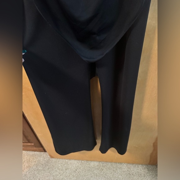 VTG A Fortiori Tank Jumpsuit Formal Gems Size 13/14 Asymmetrical Black EUC - Picture 3 of 7